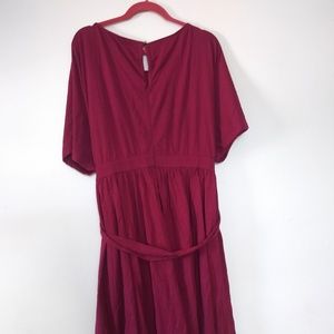 Dolman Sleeve Blouson Dress